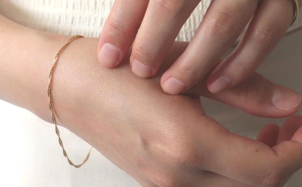 【LENERAオリジナルブレスレット】oli chain bracelet ( sparkle ) 【079020】